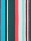 Evergreen/White Chocolate/Cerulean/Multi Polyester/Lycra Vertical Stripe Print Double Brushed Knit 60W