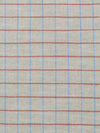 Oatmeal/Pumpkin/Sky Blue/Multi 100% Cotton Yarn-Dyed Plaid Brushed Shirting - NY Designer - 58W