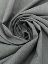 Aluminum/White 100% Cotton Chambray - NY Designer - 60W