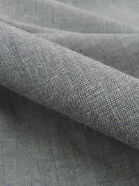 Aluminum/White 100% Cotton Chambray - NY Designer - 60W