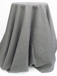 Aluminum/White 100% Cotton Chambray - NY Designer - 60W