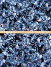 Dark Cornflower/Beau Blue/Black/Multi Polyester/Lycra Paisley Print DTY Knit 58W