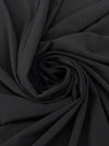 Black Polyester/Lycra Drapey Suiting - NY Designer - 40W