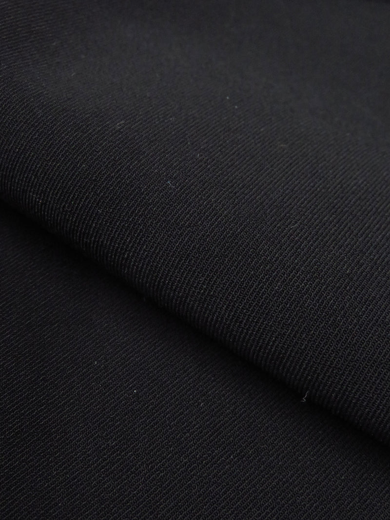 Black Polyester/Lycra Drapey Suiting - NY Designer - 40W