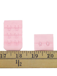 3x2 Pastel Pink Bra Hook & Eye Closure Set