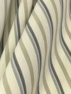 Muted Cream/Sage/Dark Moon 100% Cotton Vertical Multi-Stripe Shirting 62W