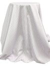 White/Deep Amethyst/Pink Lavender/Dark Plum 100% Cotton Vertical Multi-Stripe Shirting 58W