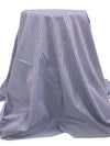 Soft Cornflower/Cabernet/Dark Navy 100% Cotton Vertical Multi-Stripe Shirting 64W