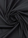 Coal Black 100% Cotton Twill Mid-Weight Woven 58W