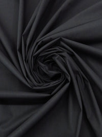 Coal Black 100% Cotton Twill Mid-Weight Woven 58W