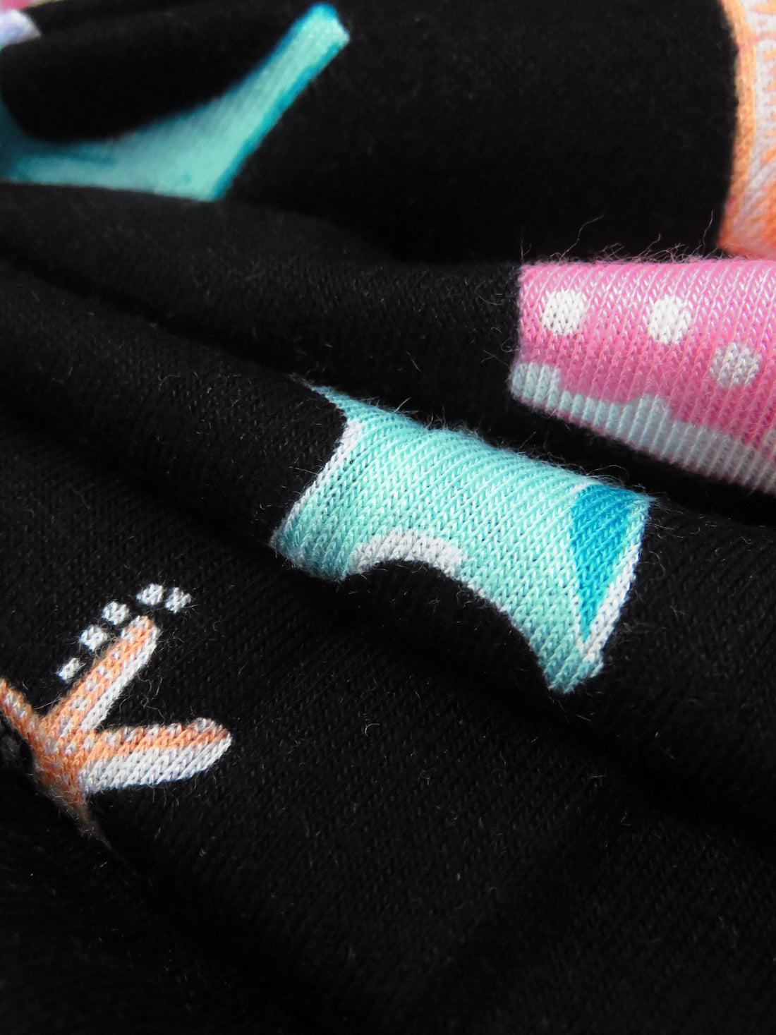 Black/French Pink/Turquoise/Multi Rayon/Lycra Swimsuit Print Jersey Knit 66W