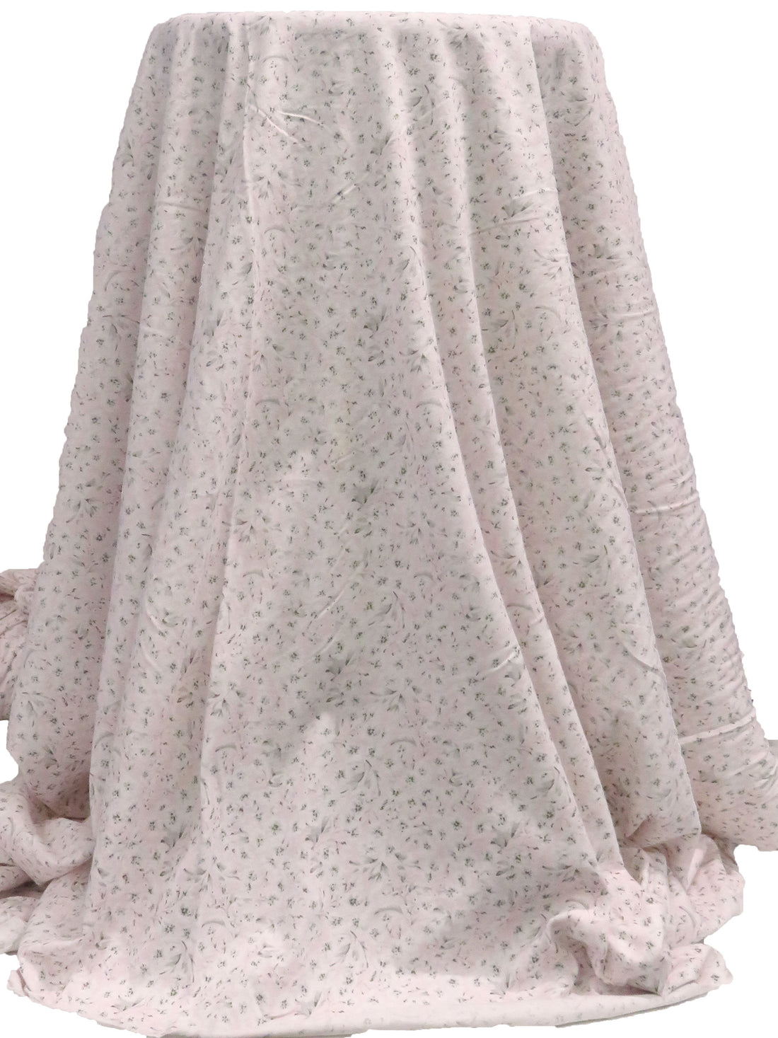 Lotion Pink/White/Pale Gray/Dark Nickel 100% Cotton Floral Print Jersey Knit 62W