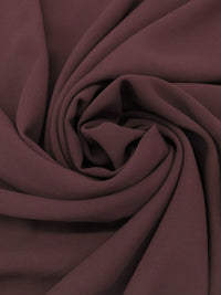 Baked Plum Brown 100% Polyester Twill Drapey Suiting 56W