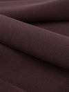 Baked Plum Brown 100% Polyester Twill Drapey Suiting 56W