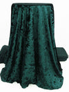 Deep Evergreen Polyester/Lycra Damask Embossed Velvet Knit 56W