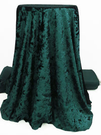 Deep Evergreen Polyester/Lycra Damask Embossed Velvet Knit 56W