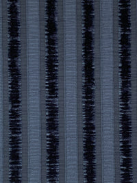 Independence Blue Polyester/Lycra Vertical Ribbon-Look Stripe Stretch Crinkle Velvet Knit 58W