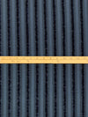 Independence Blue Polyester/Lycra Vertical Ribbon-Look Stripe Stretch Crinkle Velvet Knit 58W