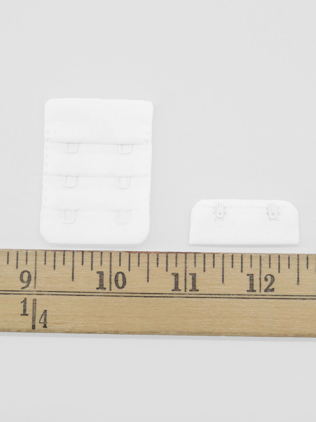 3x2 Snow White Bra Hook & Eye Closure Set