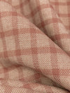 Canyon Clay Pink/Off-White 100% Cotton Yarn-Dyed Plaid Brushed Shirting - NY Designer - 60W