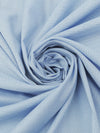 Soft Baby Blue 100% Cotton Basketweave Shirting 58W