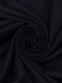 Midnight Navy 100% Wool Diamond Weave Suiting - NY Designer - 62W