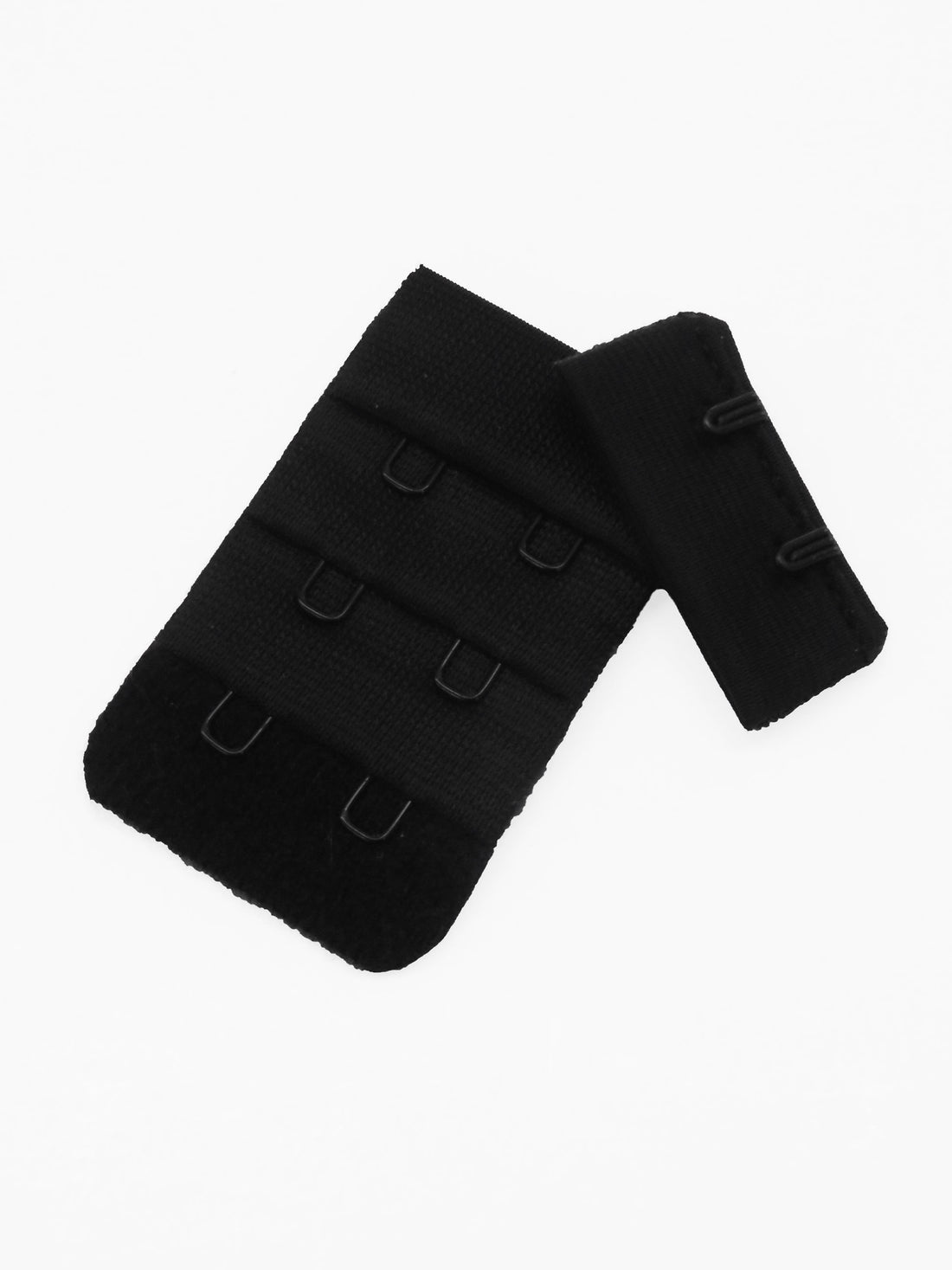 3x2 Pitch Black Bra Hook & Eye Closure Set