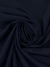 Navy Blue Polyester/Rayon/Lycra Stretch Suiting - NY Designer - 54W