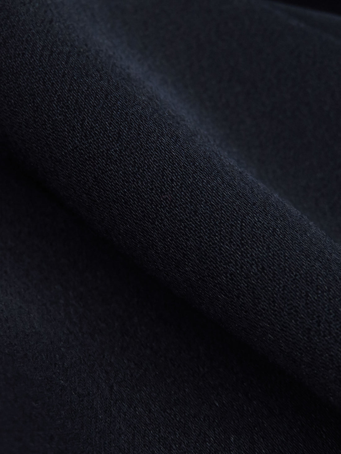 Muted Midnight Navy 100% Rayon Crepe-Back Satin - NY Designer - 56W