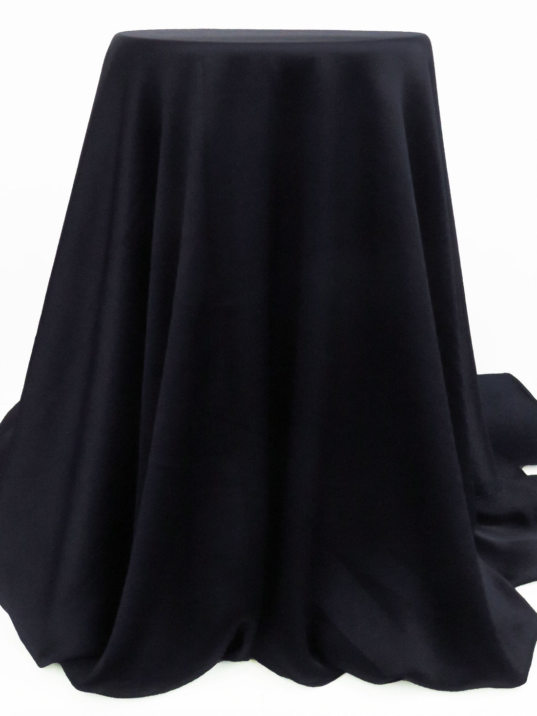 Muted Midnight Navy 100% Rayon Crepe-Back Satin - NY Designer - 56W
