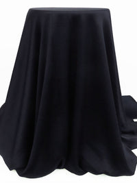 Muted Midnight Navy 100% Rayon Crepe-Back Satin - NY Designer - 56W