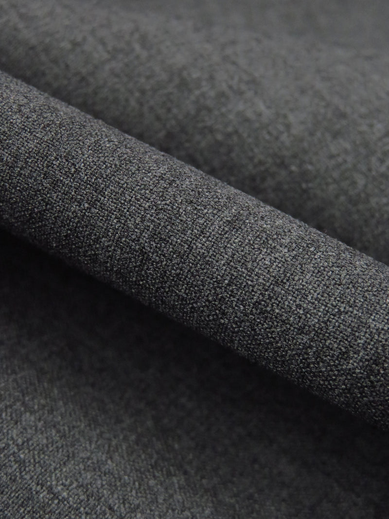 SOLD AS IS ONLY - Heathered Iron Gray Polyester/Rayon/Lycra Stretch Suiting - NY Designer - 39W