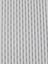 White/Dark Lavender Gray 100% Cotton Vertical Stripe Novelty Weave Shirting 58W
