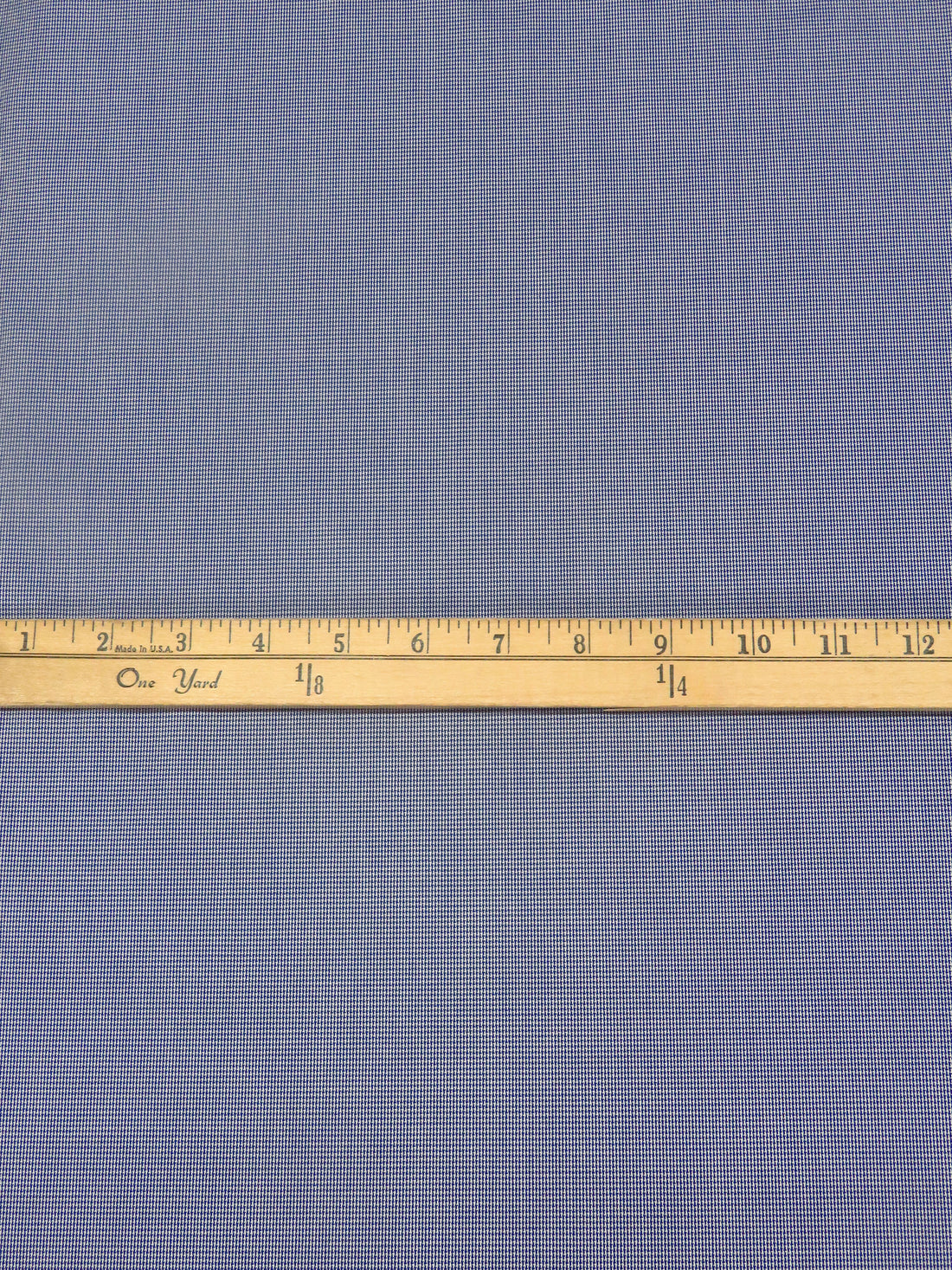 Cetacean Blue/Off-White 100% Cotton Micro Check Weave Shirting 58W