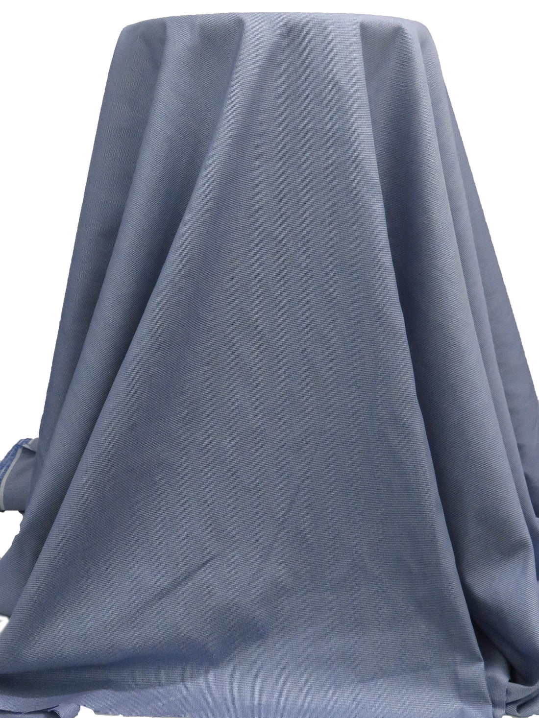 Cetacean Blue/Off-White 100% Cotton Micro Check Weave Shirting 58W