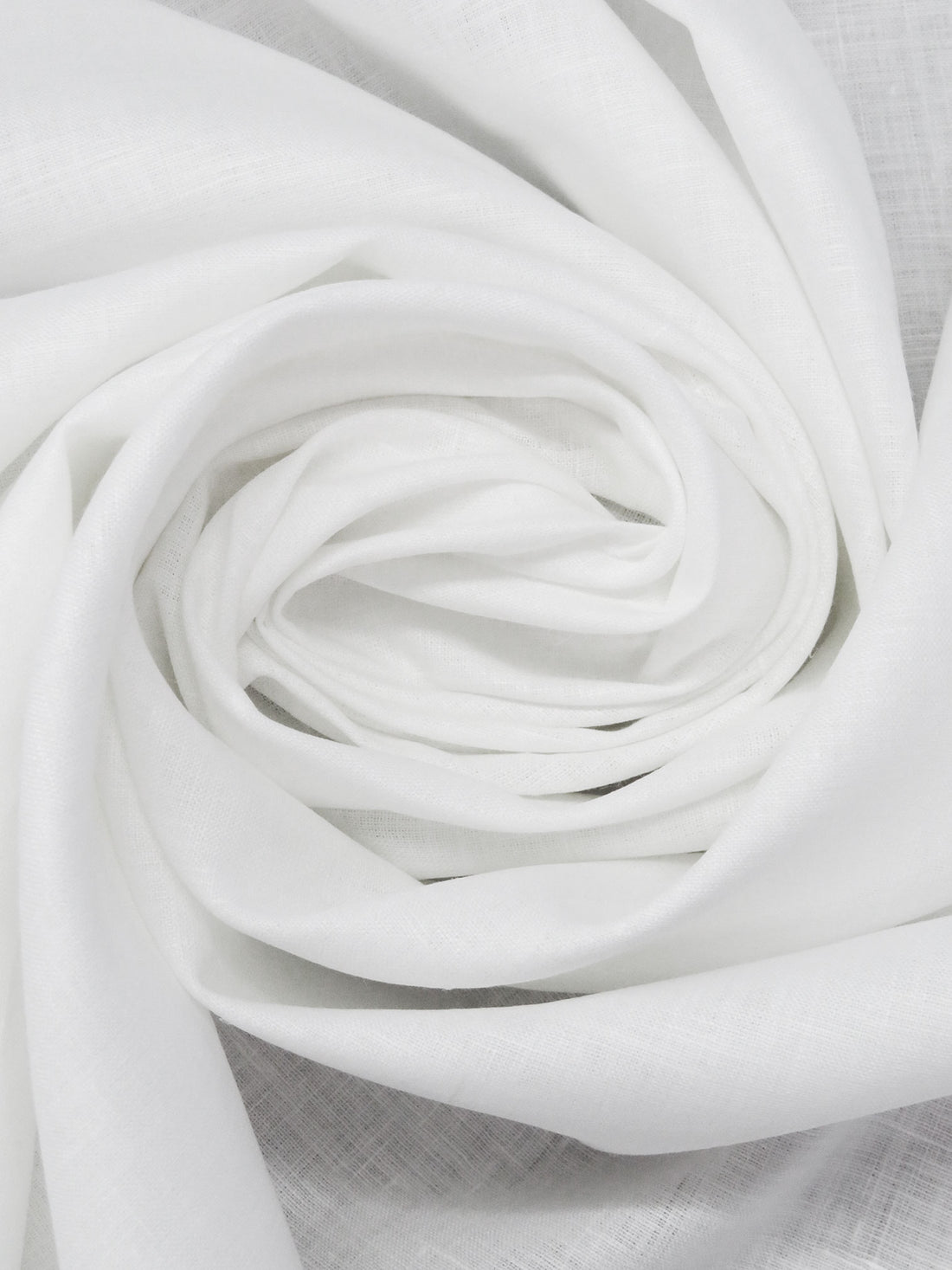 True White 100% Linen Shirt Weight Woven 57W