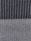 Dark Navy/White Polyester/Rayon/Lycra Vertical Stripe Double Knit - Imported From Italy - 60W