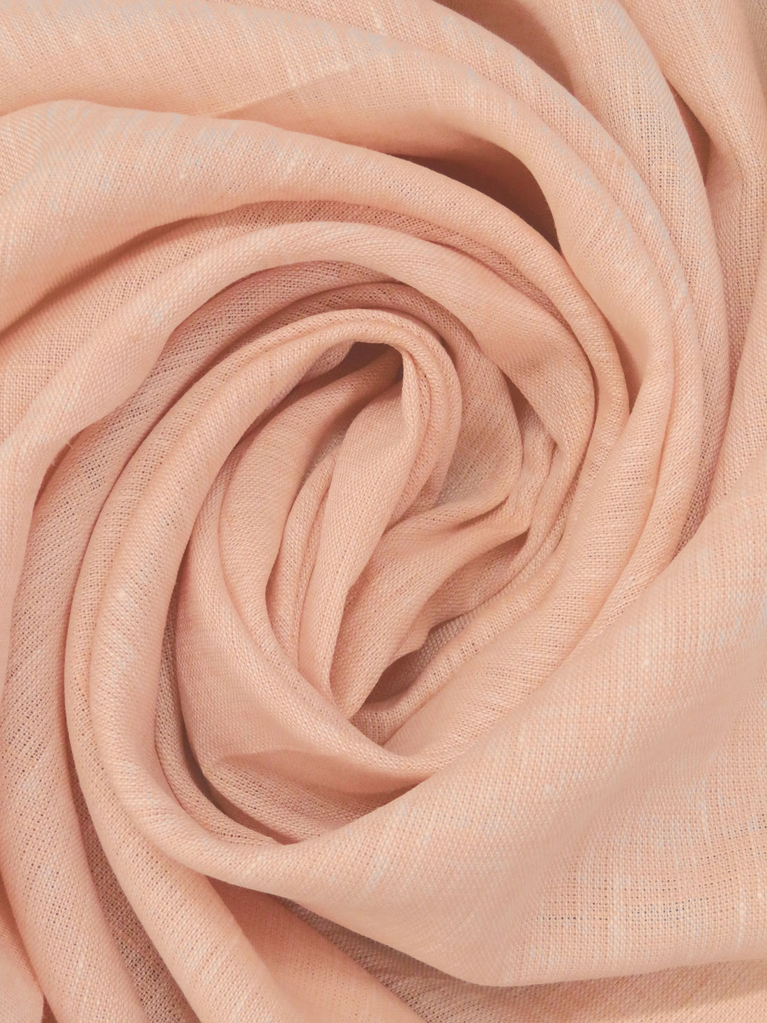 Light Pale Salmon 100% Linen Shirt Weight Woven 55W
