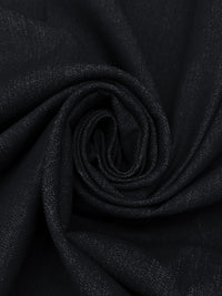 Muted Cool Black Cotton/Polyester/Lycra Stretch Denim 56W