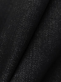 Muted Cool Black Cotton/Polyester/Lycra Stretch Denim 56W