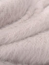 Very Soft Pink Polyester/Lycra Furry Sweater Knit - NY Designer - 64W