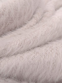 Very Soft Pink Polyester/Lycra Furry Sweater Knit - NY Designer - 64W