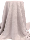 Very Soft Pink Polyester/Lycra Furry Sweater Knit - NY Designer - 64W