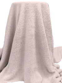 Very Soft Pink Polyester/Lycra Furry Sweater Knit - NY Designer - 64W