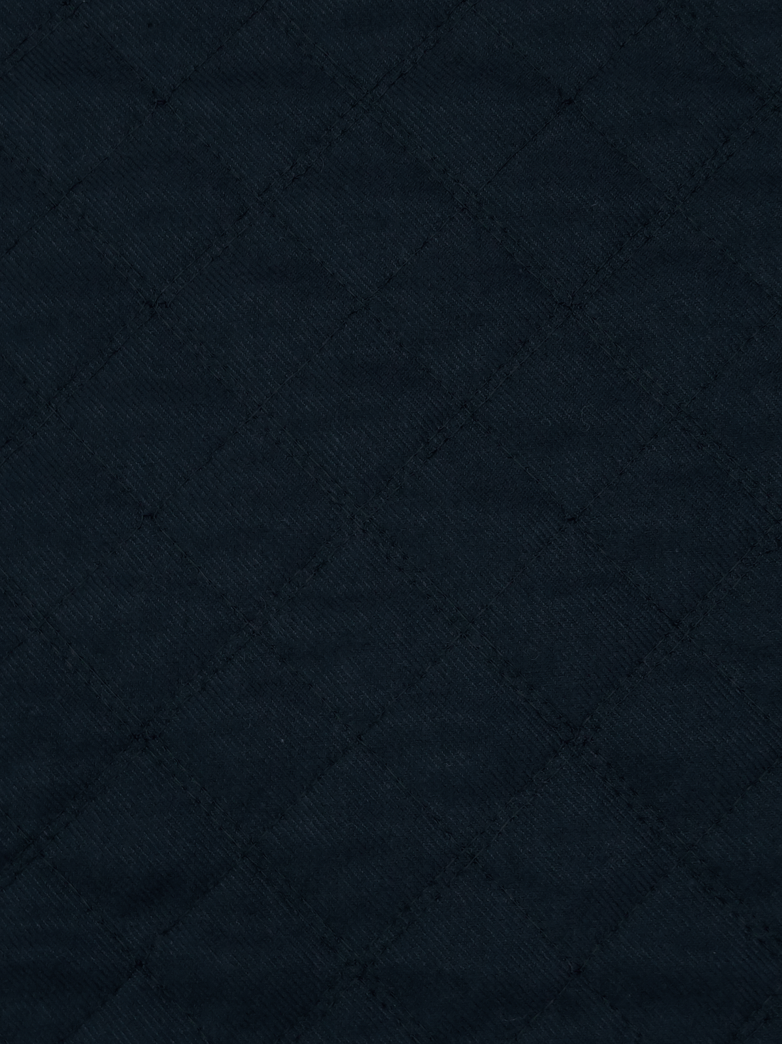 Midnight Navy/Black Cotton/Polyester Reversible Diamond Quilted Coating - NY Designer - 56W