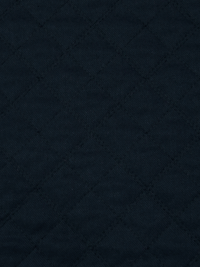 Midnight Navy/Black Cotton/Polyester Reversible Diamond Quilted Coating - NY Designer - 56W