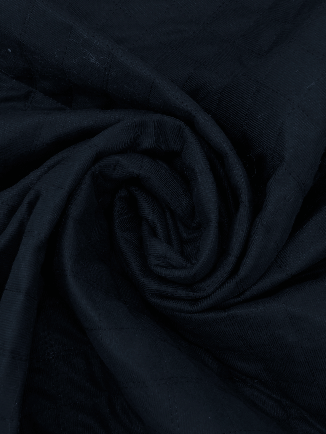 Midnight Navy/Black Cotton/Polyester Reversible Diamond Quilted Coating - NY Designer - 56W