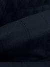 Midnight Navy/Black Cotton/Polyester Reversible Diamond Quilted Coating - NY Designer - 56W