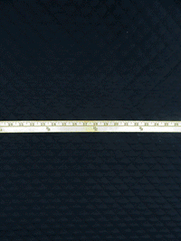 Midnight Navy/Black Cotton/Polyester Reversible Diamond Quilted Coating - NY Designer - 56W