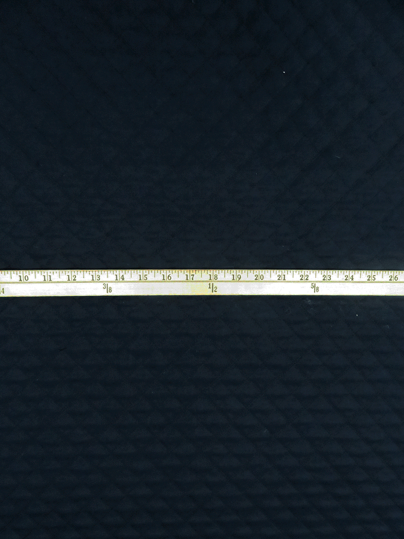 Midnight Navy/Black Cotton/Polyester Reversible Diamond Quilted Coating - NY Designer - 56W